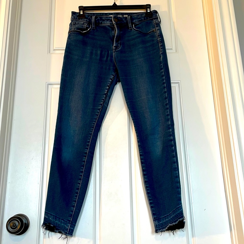Old Navy Raw Hem Skinny Thermal Jeans